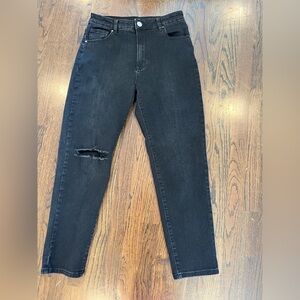Cotton On Black Stretch Mom Jeans
